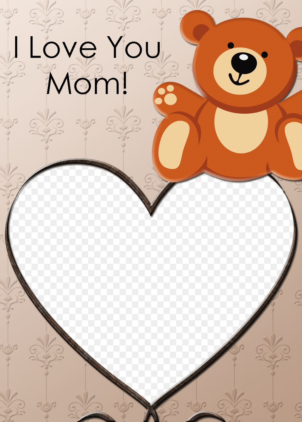 Mothers Day Clipart Thank You Mom Thank U Card For Mother, Animal, Bear, Mammal, Wildlife Free Png