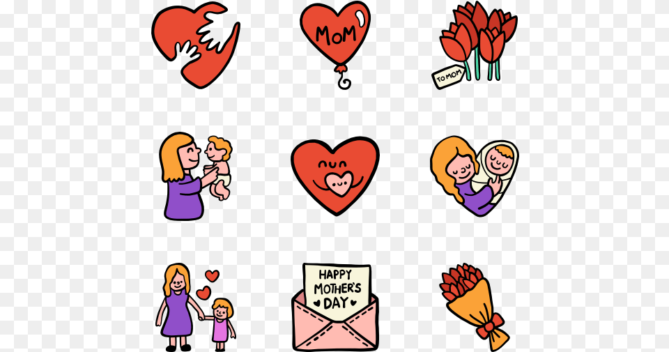 Mothers Day Icon, Book, Publication, Person, Baby Free Png