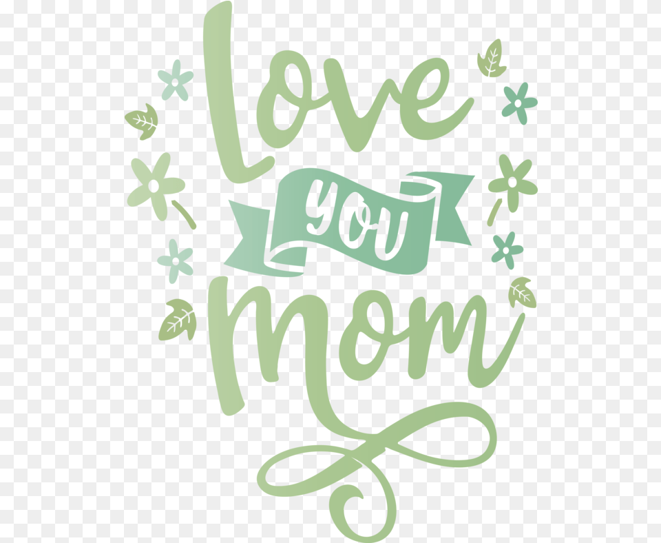 Mothers Day Logo Floral Design Green Language, Text, Handwriting Png