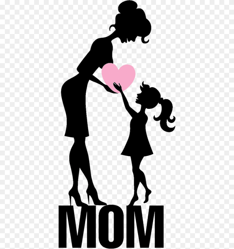 Mothers Day Love Mom, Person, Stencil Free Png Download