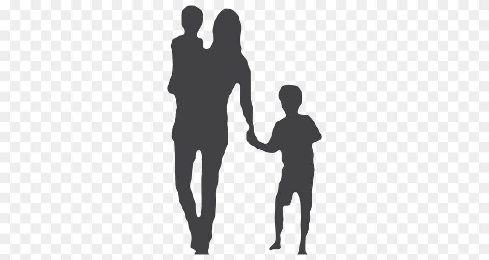 Mothers Day Silhouette With Kids, Adult, Male, Man, Person Png