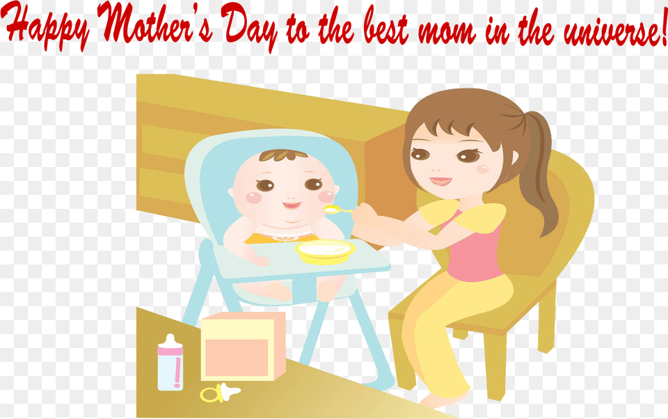 Mothers Day Wishes Photo Cartoon, Baby, Person, Face, Head Png