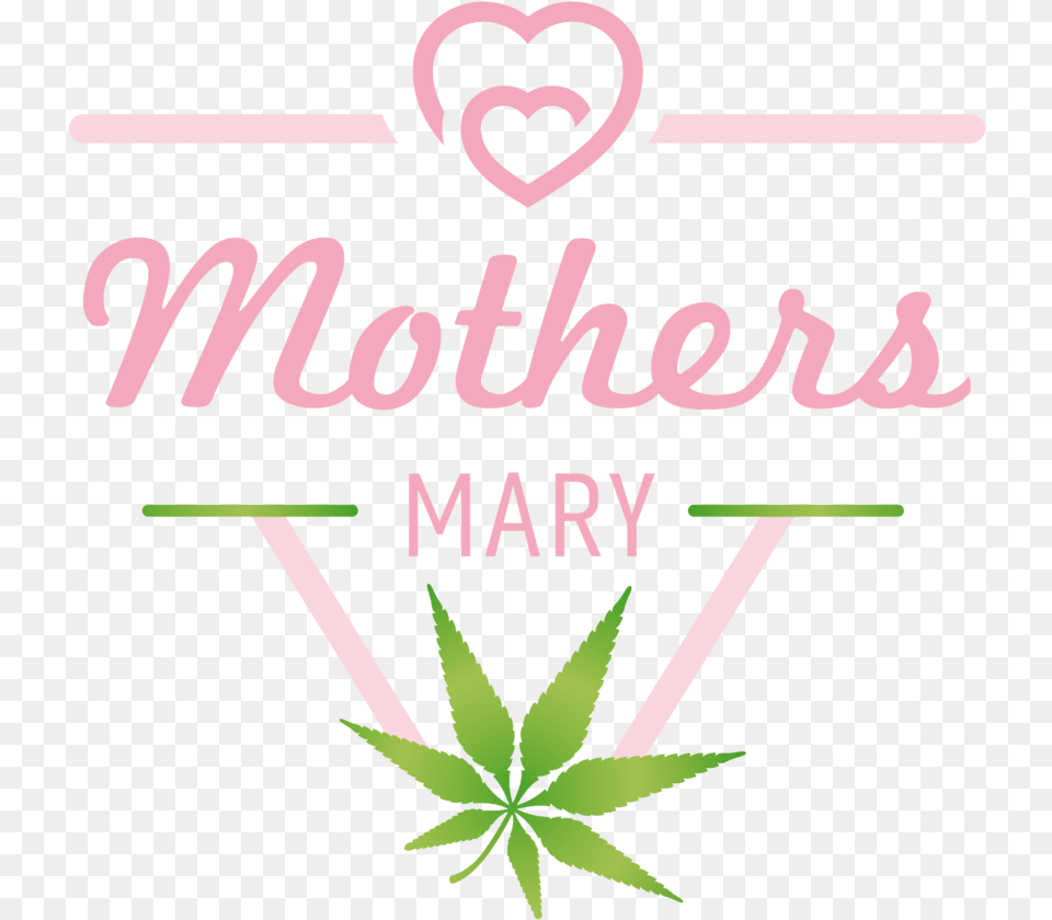 Mothersmary Cannawrite Heart, Plant, Weed, Leaf Png