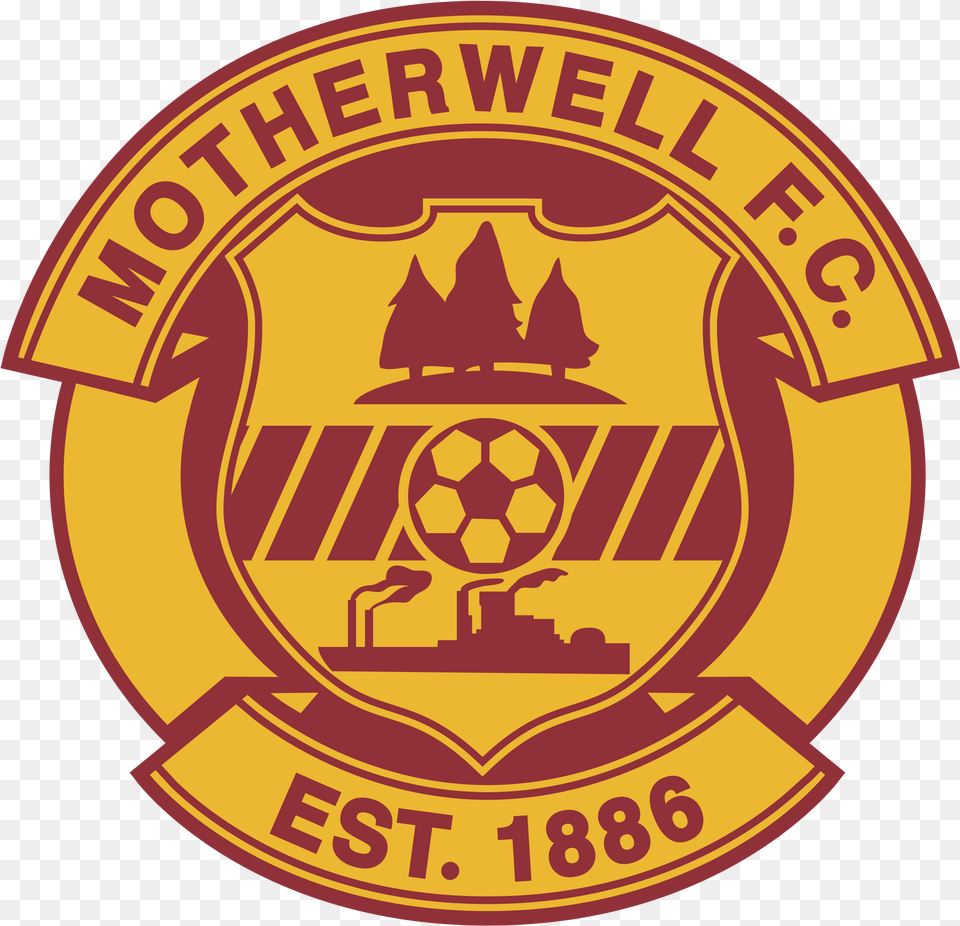 Motherwell Fc Logo, Badge, Symbol, Emblem, Ball Png