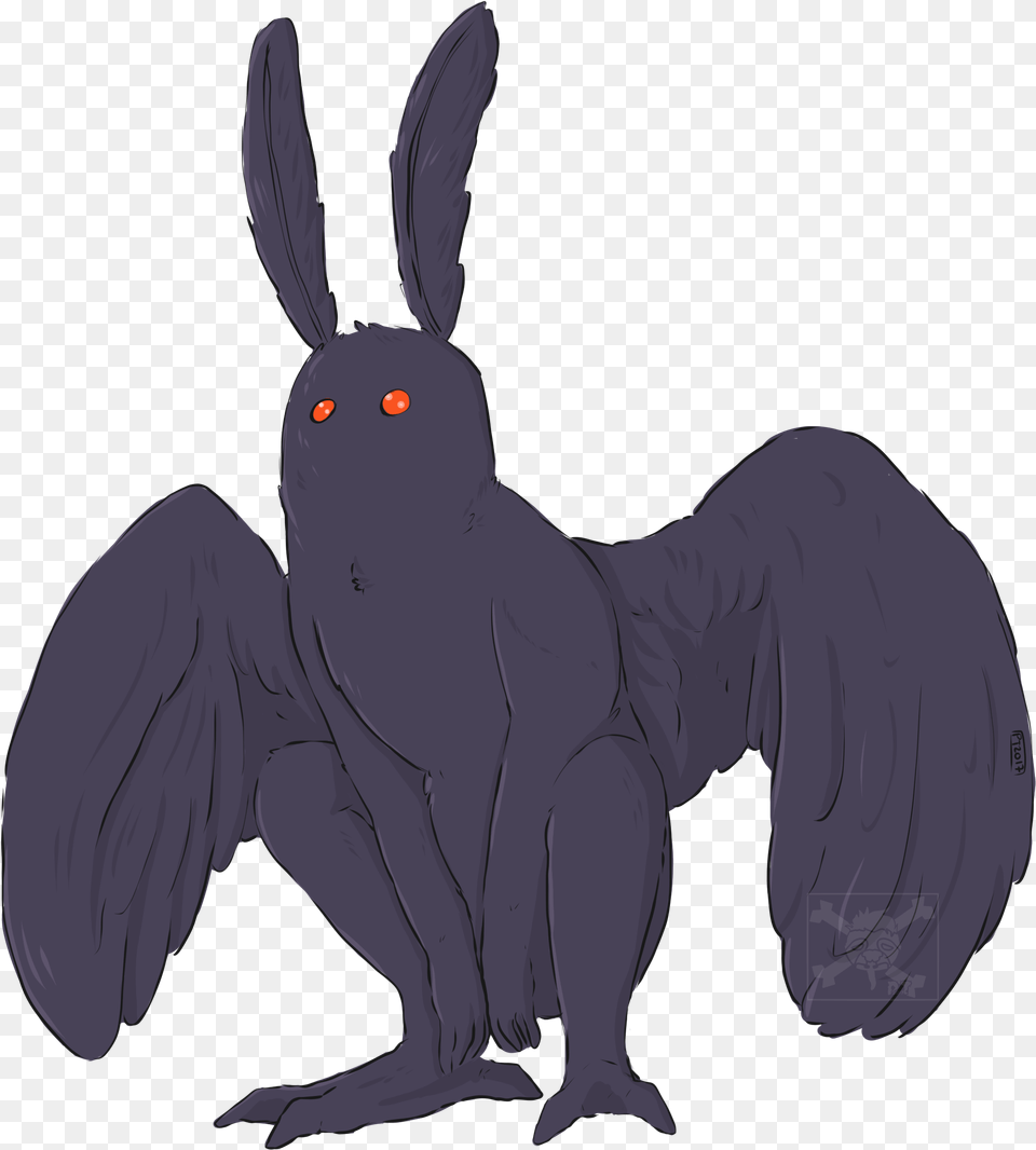 Mothman Download Art, Animal, Mammal, Rabbit, Person Free Png