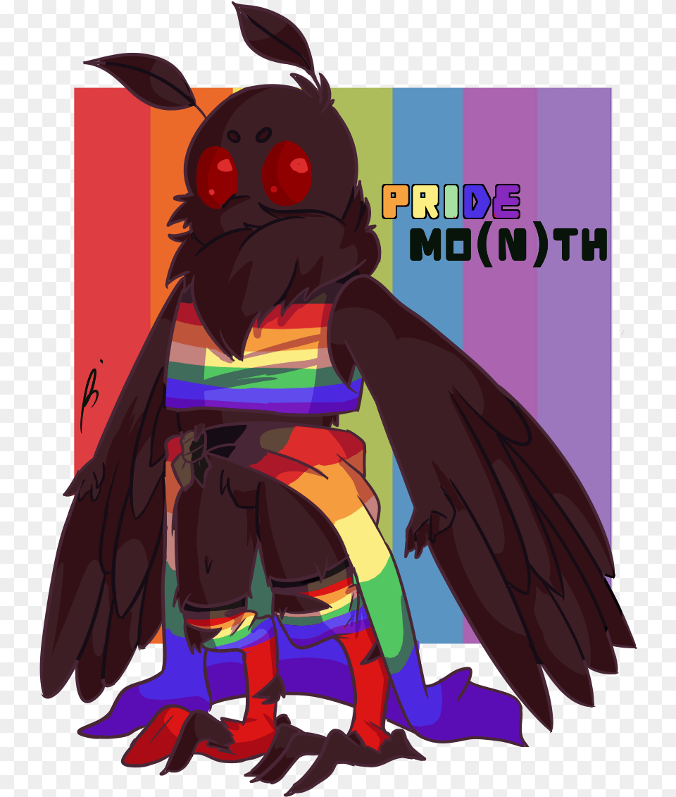 Mothman Is Mlm And Nb And Anyone Who Disagrees Can Lgbt Cryptid, Art, Graphics, Animal, Bee Free Transparent Png