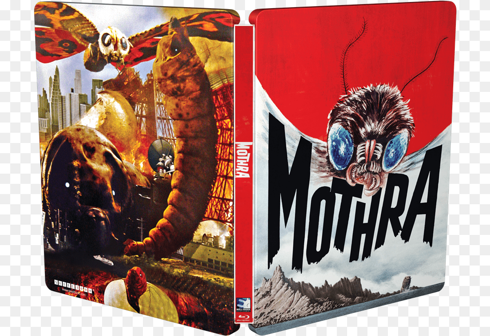 Mothra Steelbook Blu Ray, Book, Publication, Person, Animal Png