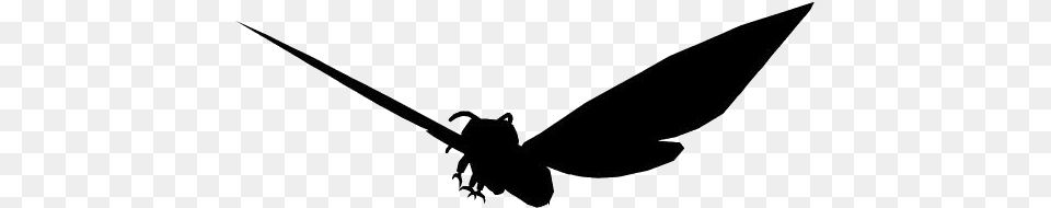 Mothra Transparent Hummingbird, Silhouette, Bow, Weapon, Animal Png