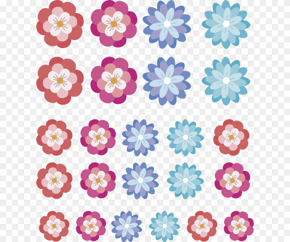 Motif, Pattern, Daisy, Flower, Plant Free Png