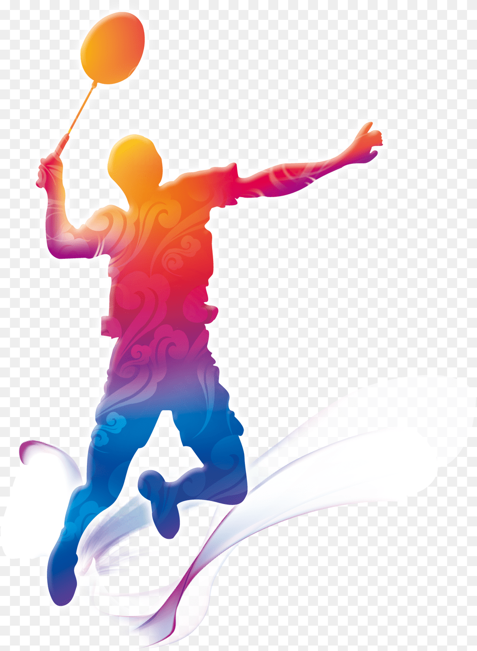 Motion Players Badminton Creative Graphics Transparent Background Badminton Logo Png