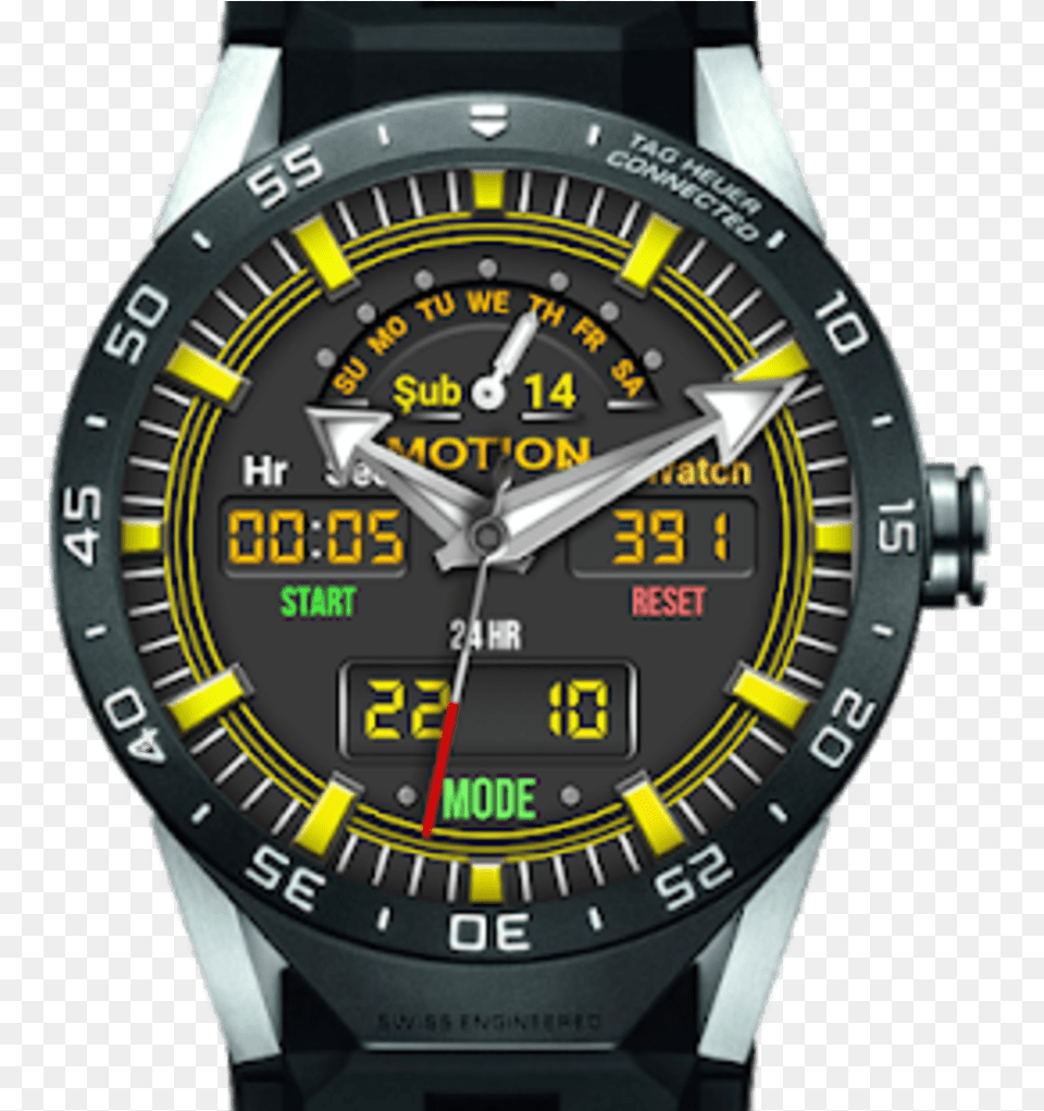 Motionpro Watch Face For Watchmaker Users Tag Heuer Watches Black Strap, Wristwatch, Arm, Body Part, Person Free Png