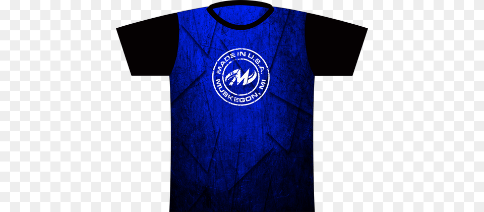 Motiv Deep Blue Grunge Express Dye Sublimated Jersey Blue, Clothing, Shirt, T-shirt Png Image