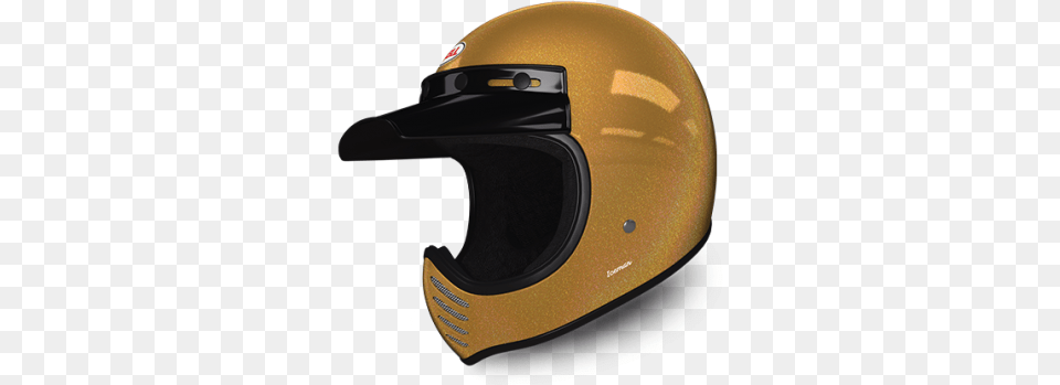 Moto 3 Bell Helmets Bell Moto 3 Gold, Crash Helmet, Helmet Free Png Download