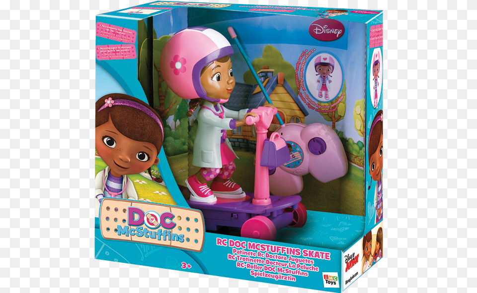 Moto Doc Mcstuffins Rc Scooter, Baby, Doll, Person, Toy Png