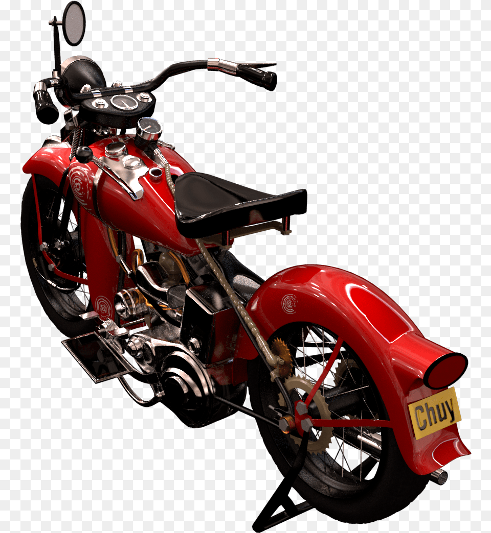 Moto Harley Davidson 1936 Motorcycle, Machine, Motor, Transportation, Vehicle Png