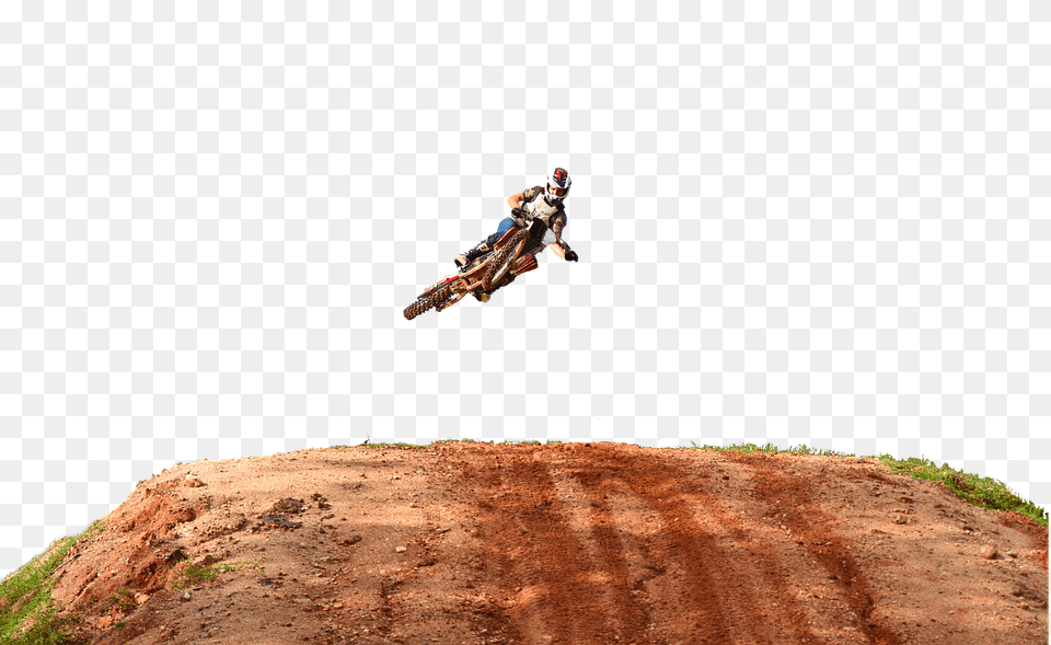 Motocross Motorcycle, Transportation, Vehicle, Person Png Image