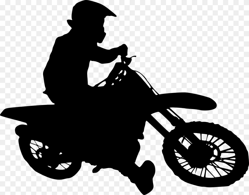 Motocross 450 Silueta, Gray Free Transparent Png