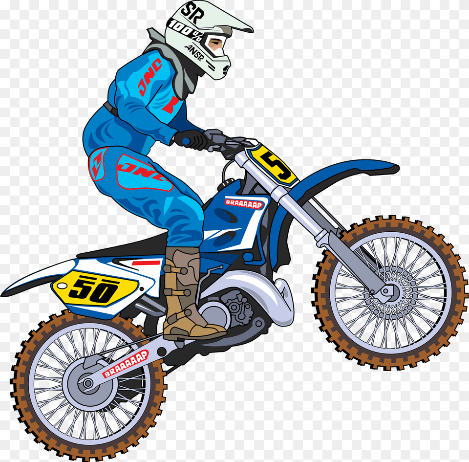 Motocross Clipart, Motorcycle, Transportation, Vehicle, Person Free Transparent Png