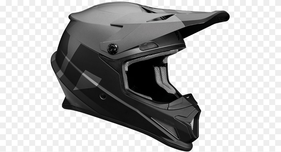 Motocross Helmet Transparent Mx Helm Thor Sector, Crash Helmet, Clothing, Hardhat Png