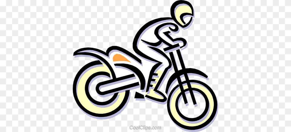 Motocross Royalty Vector Clip Art Illustration, Motorcycle, Transportation, Vehicle, Device Free Png