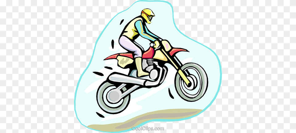 Motocross Royalty Vector Clip Art Illustration, Vehicle, Transportation, Motorcycle, Baby Free Png Download
