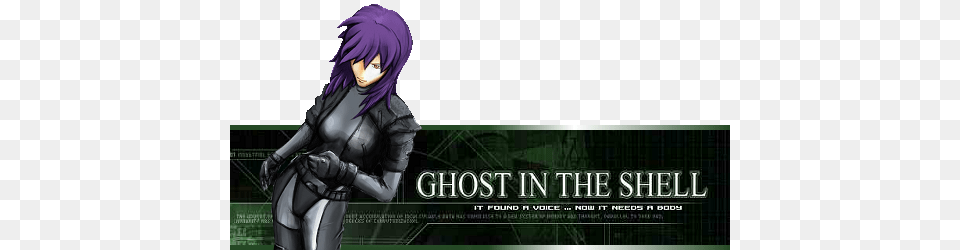 Motoko Kungasaighost In The Shellstand Alone Complexmovie Ghost In The Shell Stand Alone Complex, Book, Comics, Publication, Adult Png Image