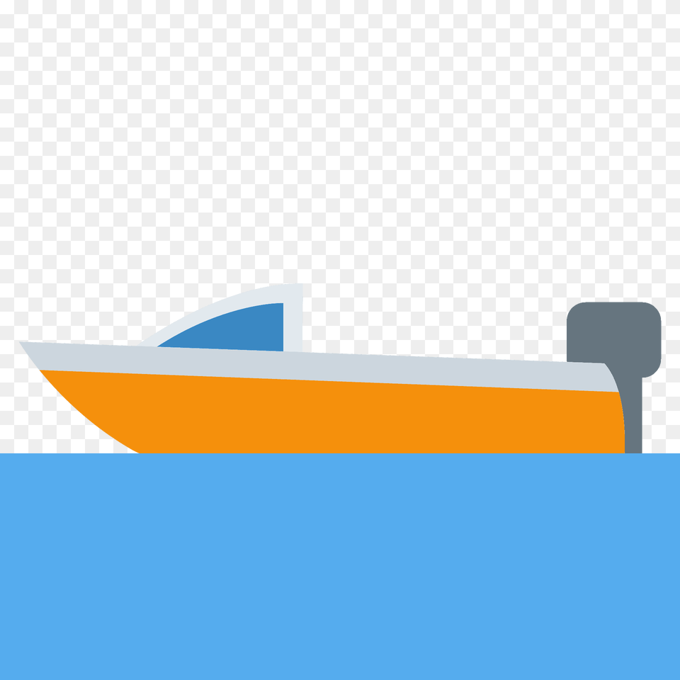 Motor Boat Emoji Clipart, Transportation, Vehicle, Yacht, Watercraft Free Transparent Png