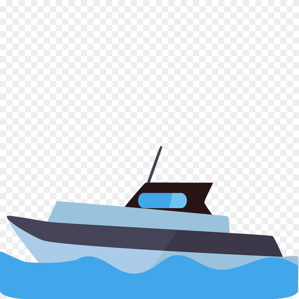 Motor Boat Emoji Clipart, Transportation, Vehicle, Yacht, Watercraft Free Png Download