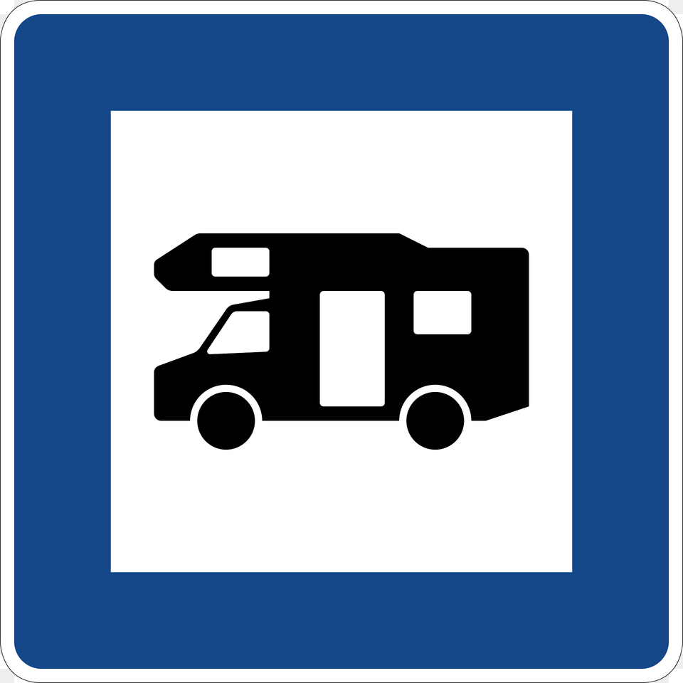 Motor Caravan Campsite Clipart, Transportation, Van, Vehicle, Machine Png Image