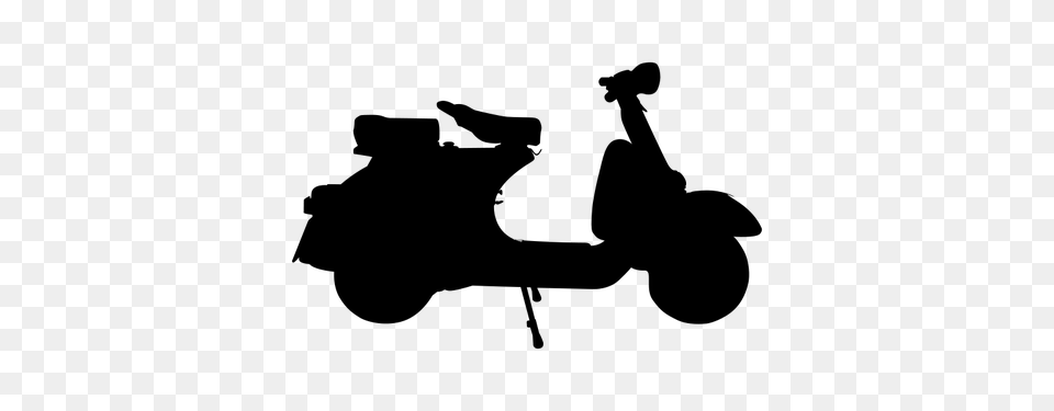 Motor Scooter Clip Art, Gray Free Transparent Png