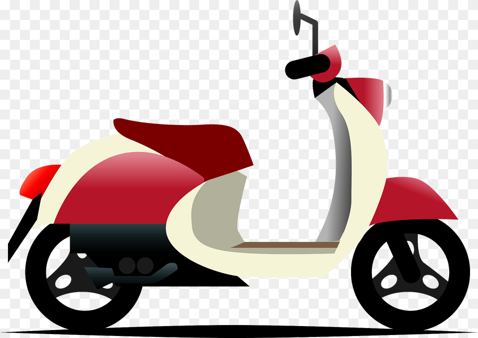 Motor Scooter Clipart, Vehicle, Transportation, Wheel, Machine Png