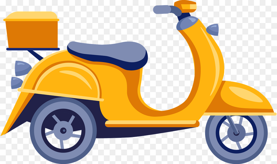 Motor Scooter Clipart, Vehicle, Transportation, Motorcycle, Device Free Transparent Png