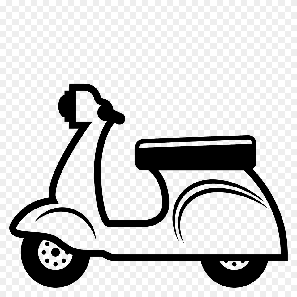 Motor Scooter Emoji Clipart, Vehicle, Transportation, Motorcycle, Device Png Image