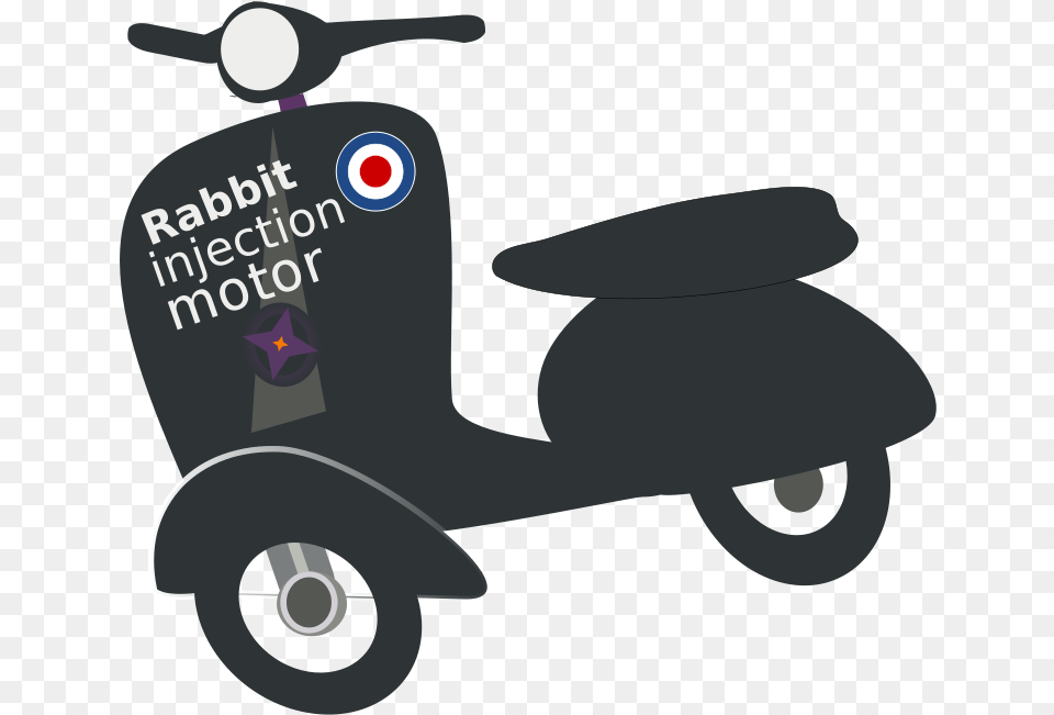 Motor Scooter Made In France Vespa Clipart, Vehicle, Transportation, Motorcycle, Lawn Mower Free Png Download
