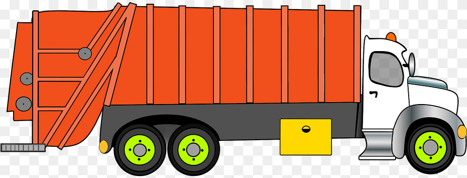 Motor Vehicle Clipart Car Garbage Truck Waste Garbage Truck Clip, Trailer Truck, Transportation, Moving Van, Van Free Png