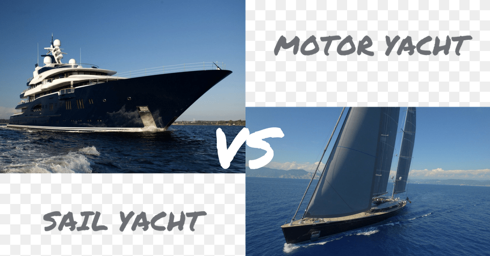 Motor Yacht Vs Sail Yacht Job Yacht, Boat, Transportation, Vehicle Png Image