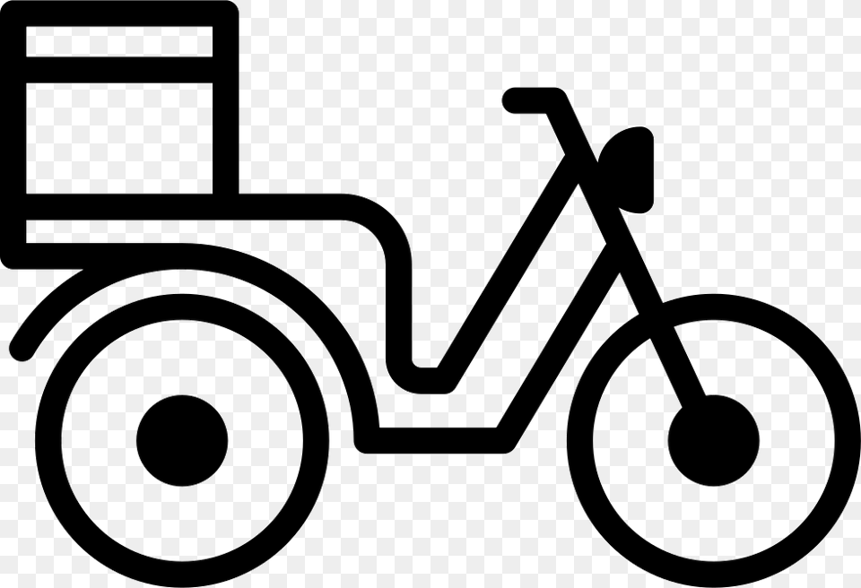 Motorbike Delivery Motorbike Icon Delivery, Smoke Pipe, Transportation, Vehicle, Tricycle Png Image