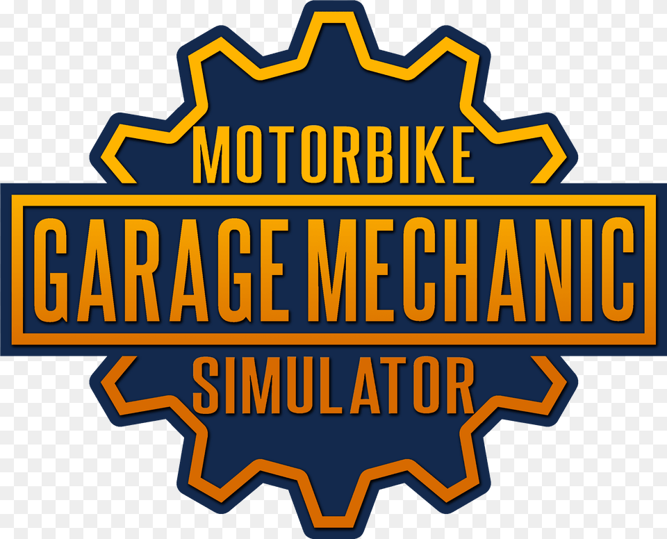 Motorbike Garage Mechanic Simulator Poster, Logo, Badge, Symbol, Architecture Png