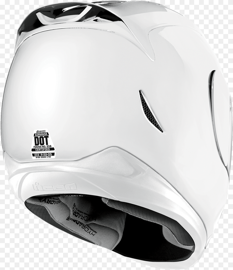 Motorbike Helmet Icon Icon White And Red Helmet, Clothing, Hardhat, Crash Helmet, Batting Helmet Free Png Download