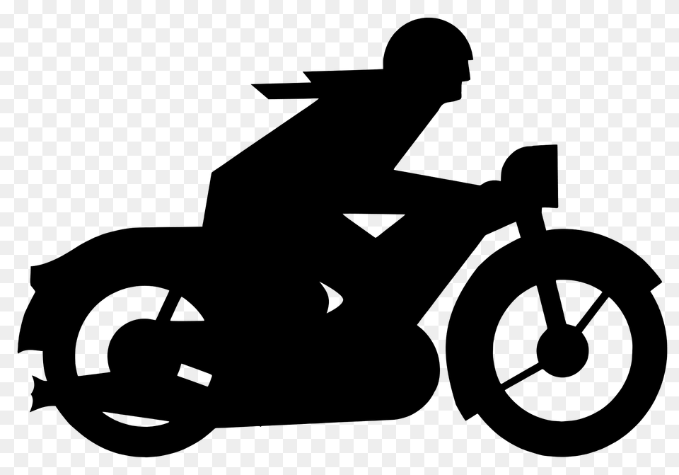 Motorbiker Silhouette, Motor Scooter, Vehicle, Transportation, Motorcycle Free Png Download