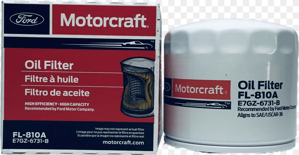 Motorcraft Fl 810a Oil Filter Medicine, Can, Tin, Clothing, Footwear Png