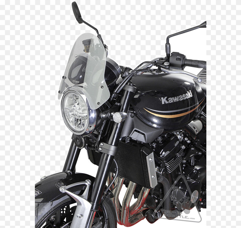 Motorcycle Clear Z900rs Screen, Transportation, Vehicle, Machine, Wheel Free Png