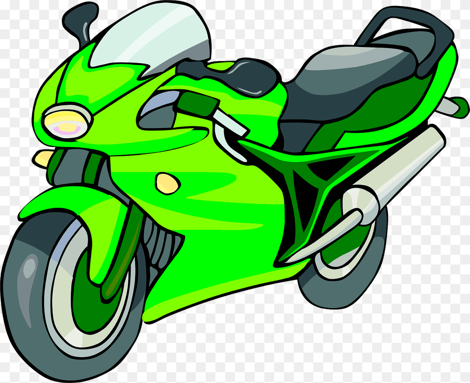Motorcycle Clip Art Images Black, Vehicle, Transportation, Lawn Mower, Lawn Png Image
