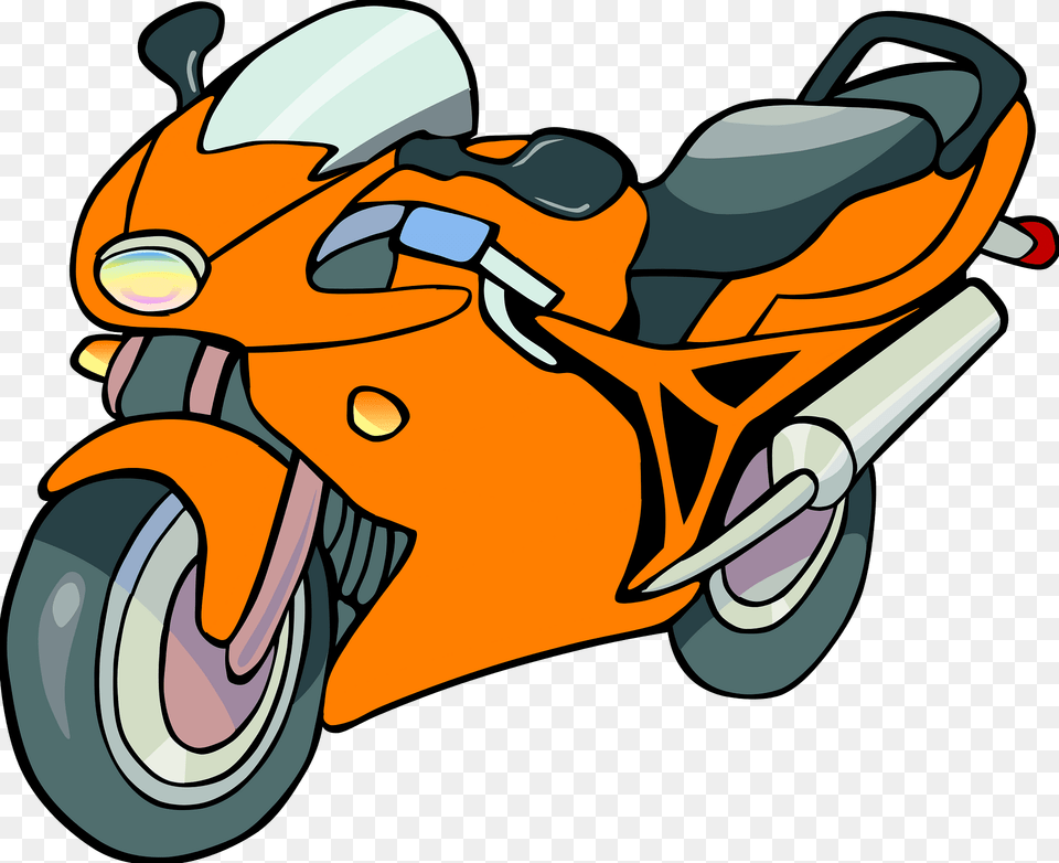 Motorcycle Clipart, Vehicle, Transportation, Lawn Mower, Motor Scooter Png