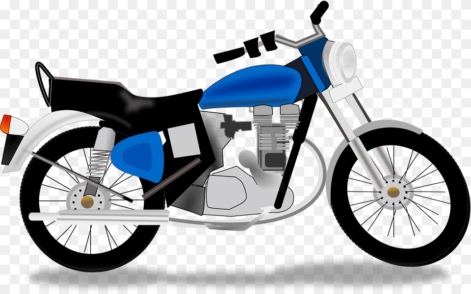 Motorcycle Clipart, Transportation, Vehicle, Machine, Wheel Free Png