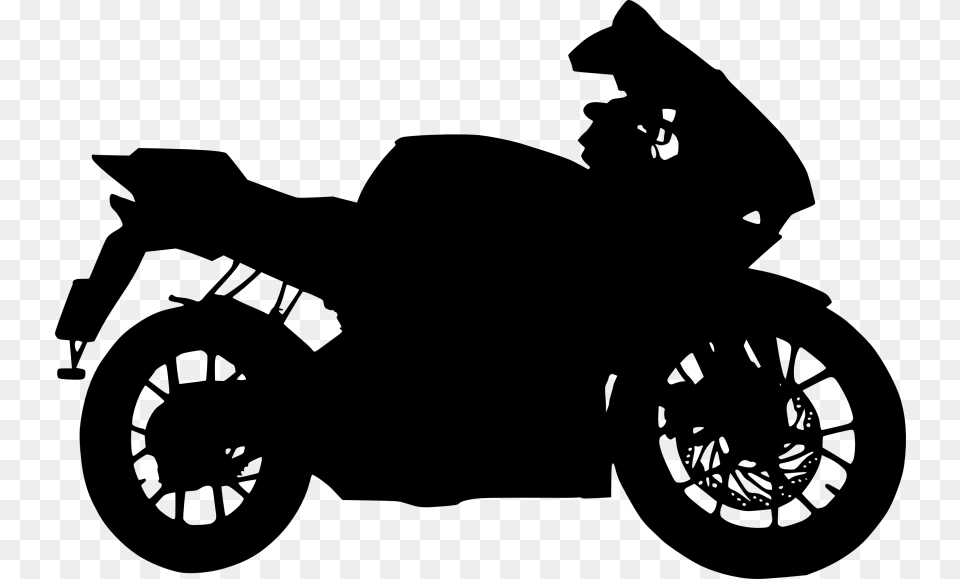 Motorcycle Clipart Black And White 2020 Suzuki Gsxr, Transportation, Vehicle, Machine, Wheel Free Png Download