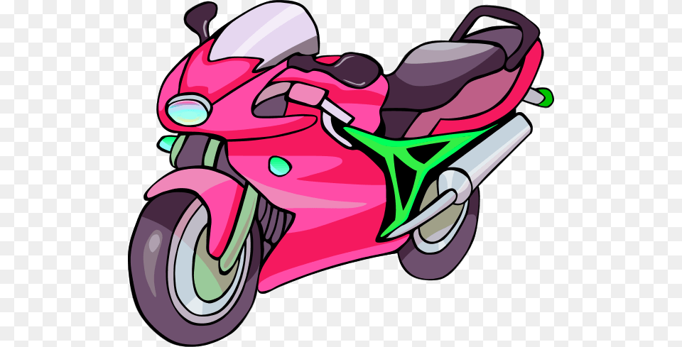 Motorcycle Clipart Cartoon, Vehicle, Transportation, Scooter, Motor Scooter Free Transparent Png