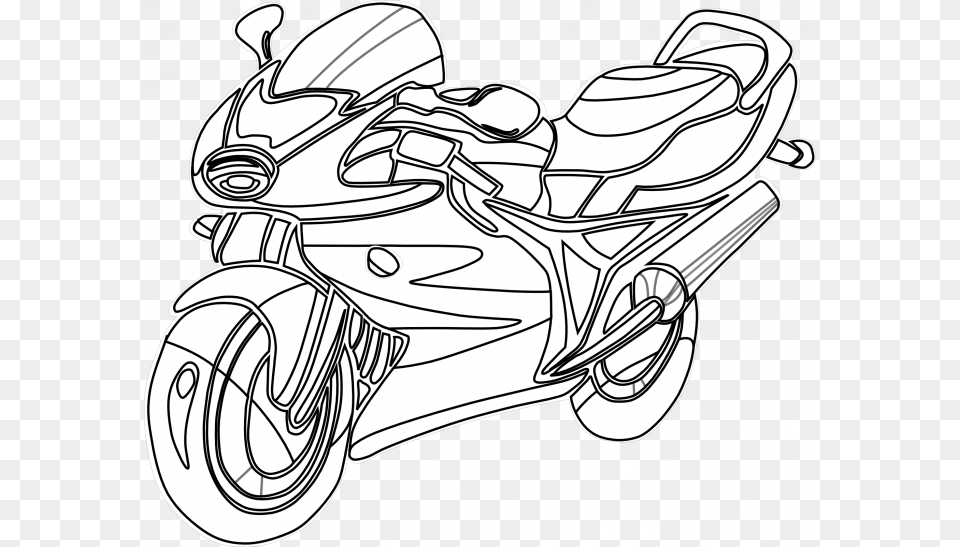 Motorcycle Coloring Pages, Vehicle, Transportation, Art, Drawing Free Transparent Png