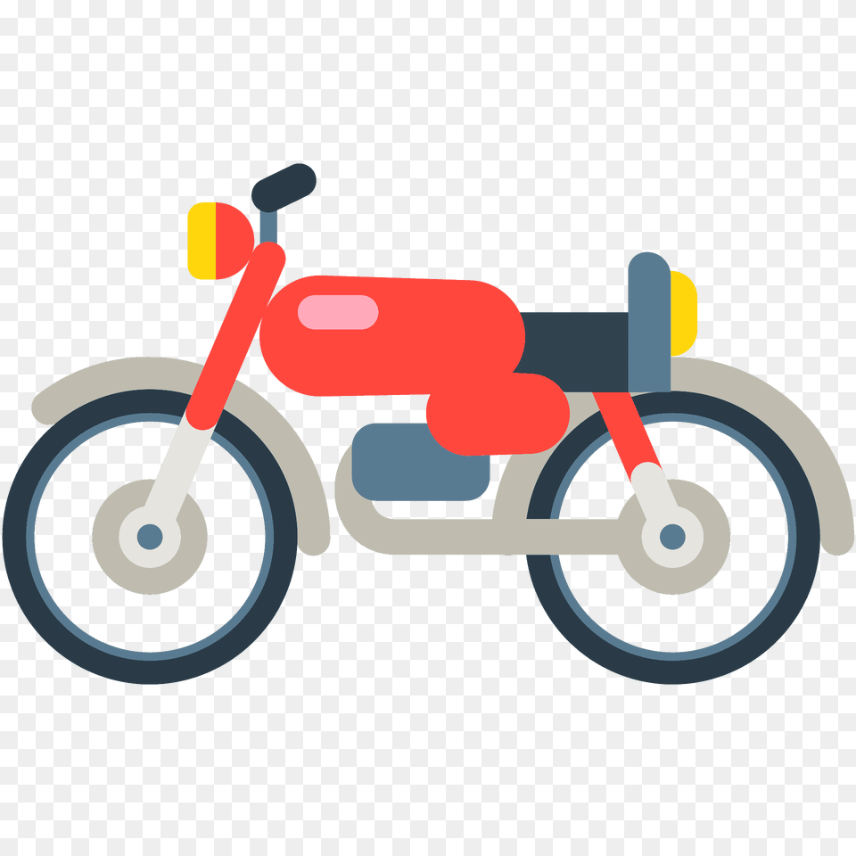 Motorcycle Emoji Clipart, Motor Scooter, Vehicle, Transportation, Moped Free Png Download