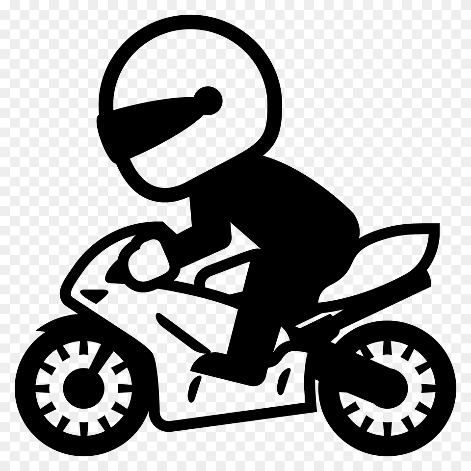 Motorcycle Emoji Clipart, Grass, Plant, Lawn, Device Png